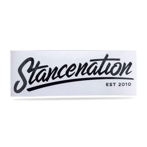 StanceNation SN logo Sticker Black